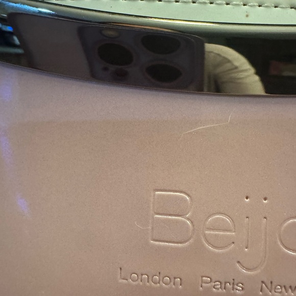 Beijo Light Pink Tote with Polished Silver Handle - Picture 9 of 11